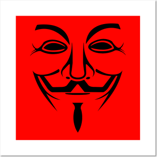 Anonymous Mask Posters and Art